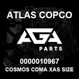 0000010967 Atlas Copco COSMOS CDMA XAS SIZE2 C.13 | AGA Parts