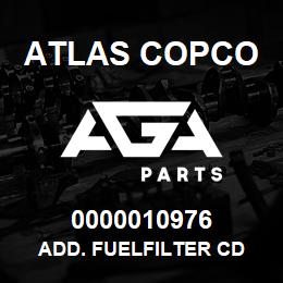 0000010976 Atlas Copco ADD. FUELFILTER CD | AGA Parts