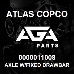 0000011008 Atlas Copco AXLE W/FIXED DRAWBAR-XAS 67-97 | AGA Parts