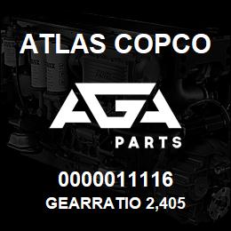 0000011116 Atlas Copco GEARRATIO 2,405 | AGA Parts