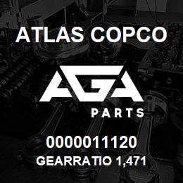 0000011120 Atlas Copco GEARRATIO 1,471 | AGA Parts
