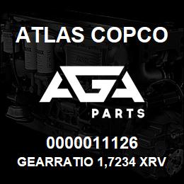 0000011126 Atlas Copco GEARRATIO 1,7234 XRV-X 10-12 | AGA Parts