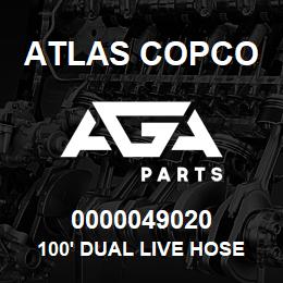 0000049020 Atlas Copco 100' DUAL LIVE HOSE REEL S7 US | AGA Parts