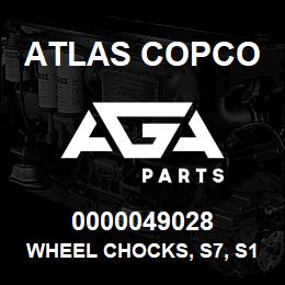 0000049028 Atlas Copco WHEEL CHOCKS, S7, S1, S1.5 USA | AGA Parts