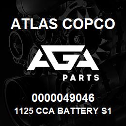 0000049046 Atlas Copco 1125 CCA BATTERY S1 S7 | AGA Parts