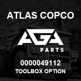 0000049112 Atlas Copco TOOLBOX OPTION | AGA Parts