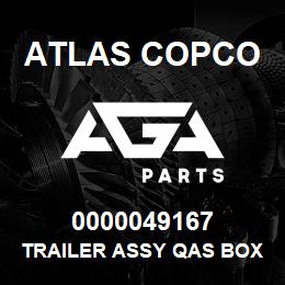 0000049167 Atlas Copco TRAILER ASSY QAS BOX 3 EB | AGA Parts
