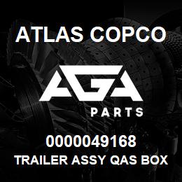 0000049168 Atlas Copco TRAILER ASSY QAS BOX C EB | AGA Parts