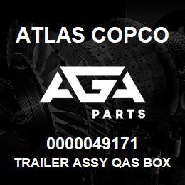 0000049171 Atlas Copco TRAILER ASSY QAS BOX 5 EB | AGA Parts
