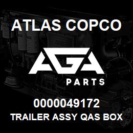 0000049172 Atlas Copco TRAILER ASSY QAS BOX 6 EB | AGA Parts