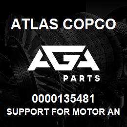 0000135481 Atlas Copco SUPPORT FOR MOTOR AND PUMP | AGA Parts