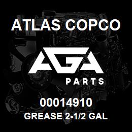 00014910 Atlas Copco GREASE 2-1/2 GAL | AGA Parts