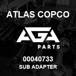 00040733 Atlas Copco SUB ADAPTER | AGA Parts