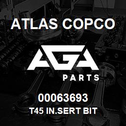00063693 Atlas Copco T45 IN.SERT BIT | AGA Parts