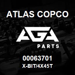 00063701 Atlas Copco X-BIT/4X45T | AGA Parts