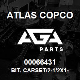 00066431 Atlas Copco BIT, CARSET/2-1/2X1-1/4RT | AGA Parts