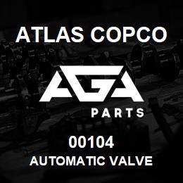 00104 Atlas Copco AUTOMATIC VALVE | AGA Parts