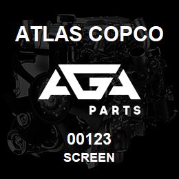 00123 Atlas Copco SCREEN | AGA Parts
