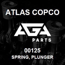 00125 Atlas Copco SPRING, PLUNGER | AGA Parts