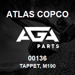 00136 Atlas Copco TAPPET, M190 | AGA Parts