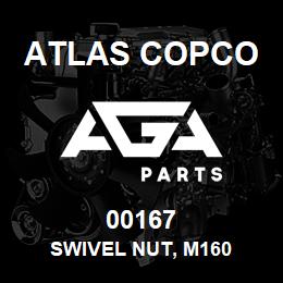 00167 Atlas Copco SWIVEL NUT, M160 | AGA Parts