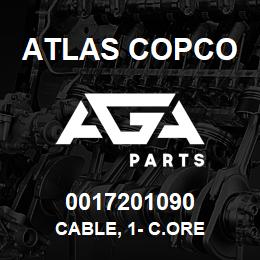 0017201090 Atlas Copco CABLE, 1- C.ORE | AGA Parts
