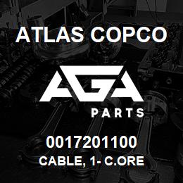 0017201100 Atlas Copco CABLE, 1- C.ORE | AGA Parts
