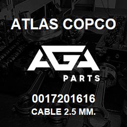 0017201616 Atlas Copco CABLE 2.5 MM. | AGA Parts