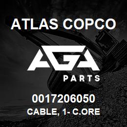 0017206050 Atlas Copco CABLE, 1- C.ORE | AGA Parts