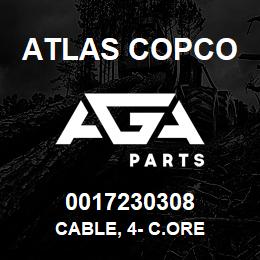 0017230308 Atlas Copco CABLE, 4- C.ORE | AGA Parts