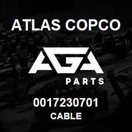 0017230701 Atlas Copco CABLE | AGA Parts