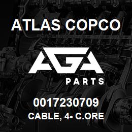 0017230709 Atlas Copco CABLE, 4- C.ORE | AGA Parts