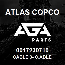 0017230710 Atlas Copco CABLE 3- C.ABLE | AGA Parts