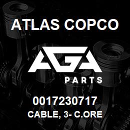0017230717 Atlas Copco CABLE, 3- C.ORE | AGA Parts
