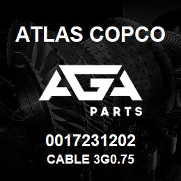 0017231202 Atlas Copco CABLE 3G0.75 | AGA Parts