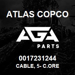 0017231244 Atlas Copco CABLE, 5- C.ORE | AGA Parts