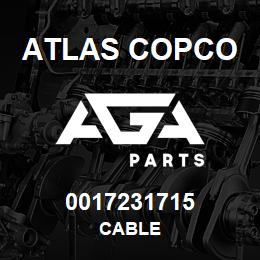 0017231715 Atlas Copco CABLE | AGA Parts