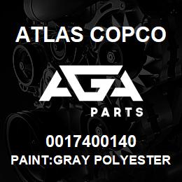 0017400140 Atlas Copco PAINT:GRAY POLYESTER POWDER | AGA Parts
