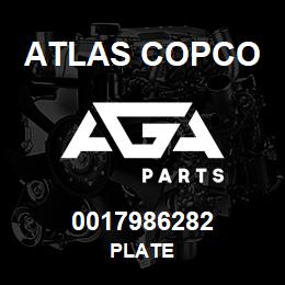 0017986282 Atlas Copco PLATE | AGA Parts