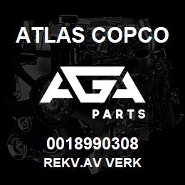 0018990308 Atlas Copco REKV.AV VERK | AGA Parts