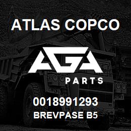 0018991293 Atlas Copco BREVPASE B5 | AGA Parts