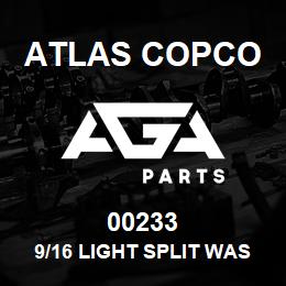 00233 Atlas Copco 9/16 LIGHT SPLIT WASHER | AGA Parts