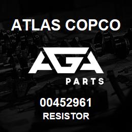 00452961 Atlas Copco RESISTOR | AGA Parts
