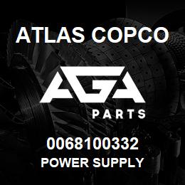 0068100332 Atlas Copco POWER SUPPLY | AGA Parts