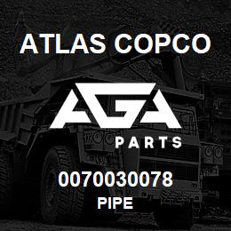 0070030078 Atlas Copco PIPE | AGA Parts