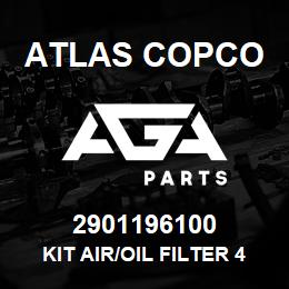 2901196100 Atlas Copco KIT AIR/OIL FILTER 4000H | AGA Parts