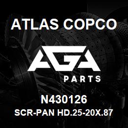 N430126 Atlas Copco SCR-PAN HD.25-20X.87 | AGA Parts