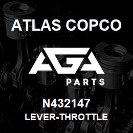 N432147 Atlas Copco LEVER-THROTTLE | AGA Parts