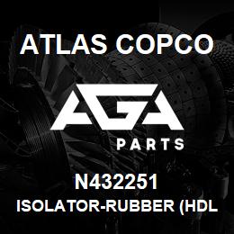 N432251 Atlas Copco ISOLATOR-RUBBER (HDL) | AGA Parts