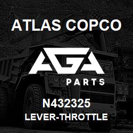 N432325 Atlas Copco LEVER-THROTTLE | AGA Parts